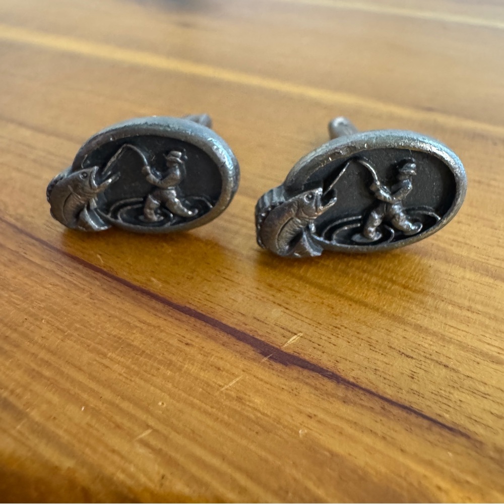 Vintage‎ Hickok fisherman cuff links